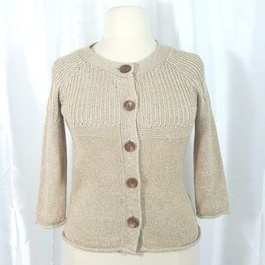 Eddie Bauer Heavy Knit Cardigan Sweater Size M
